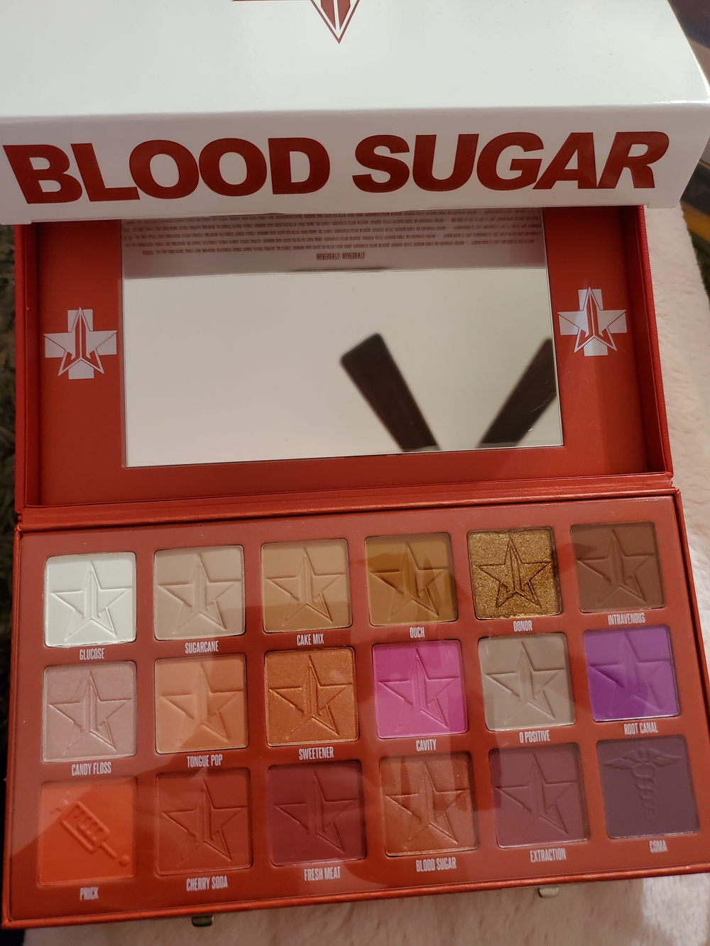 Jeffree Star Blood Sugar Palette — Reds, Pinks & Warm Neutrals